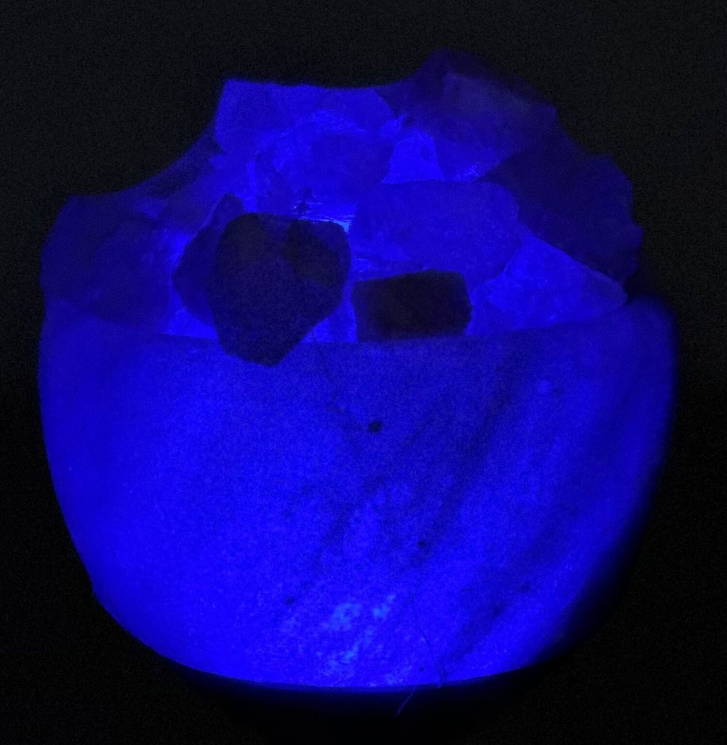 Himalayan Multi-Color USB Salt Bowl Lamp - Image 3